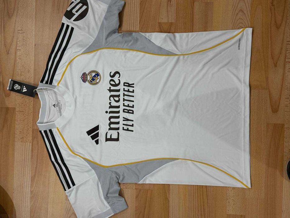 Оригинальная футболка adidas Real Madrid 25/26 Home Bellingham Jersey!