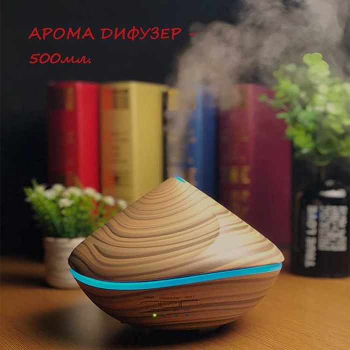 Арома Дифузер/Овлажнител на въздух-500мл.Ultrasonic