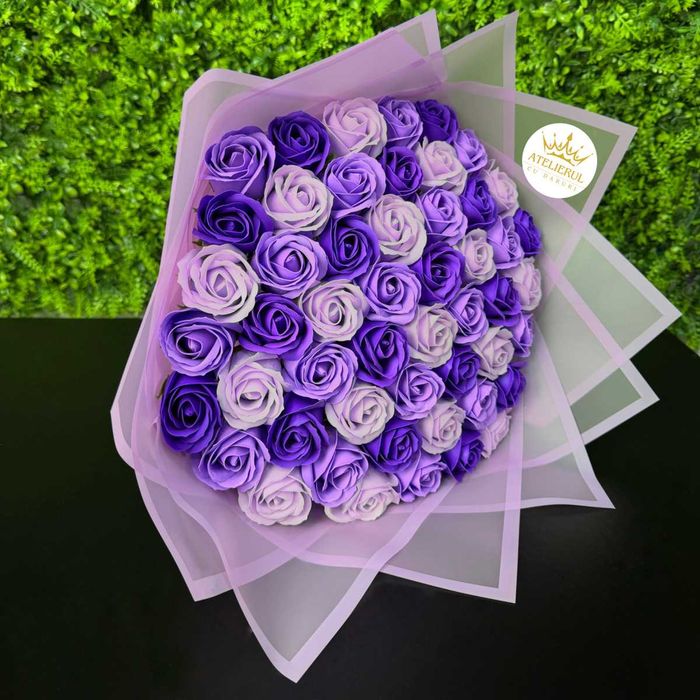 Buchete trandafiri din sapun Rosu*Alb*Roz*Albastru*etc