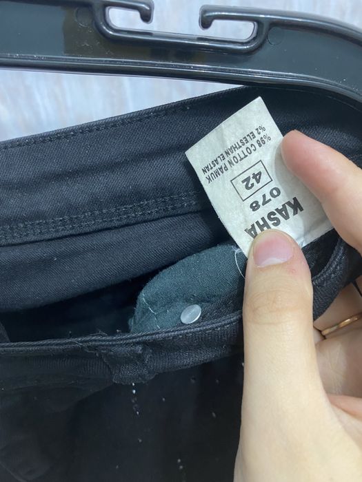 Джинсовые брюки черные