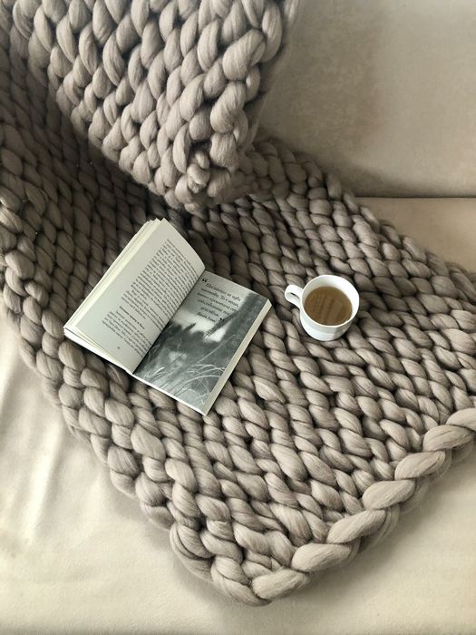 Одеяло от мериносова вълна ръчна изработка