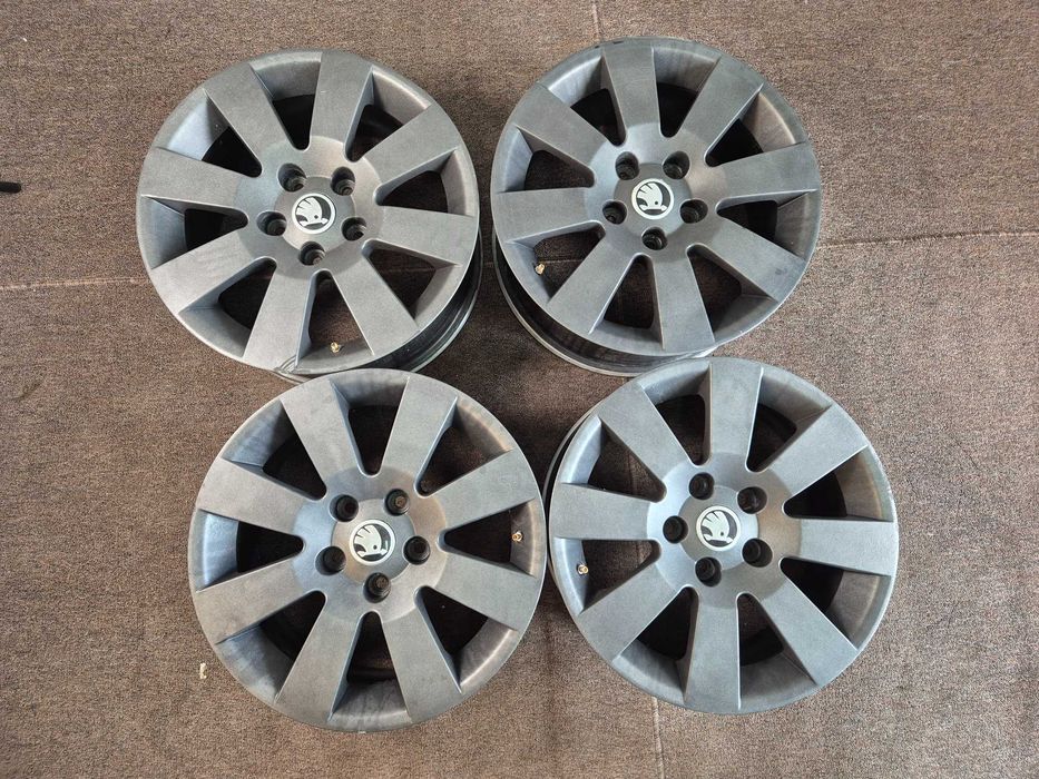 Jante Aliaj 5x112 16'' OEM Skoda Superb Octavia Yeti Karoq / VW Passat Golf Touran Sharan Tiguan Caddy T-ROC  7J ET 37 !