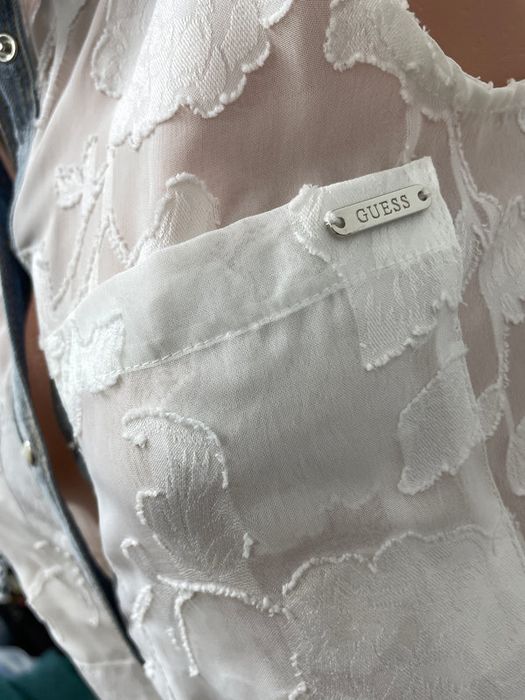 Дамска дантелеа блуза риза GUESS | XS