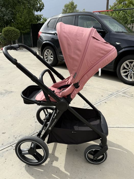 Carucior pentru copii, 2 in 1 Nea, KinderKraft, Roz/ Negru