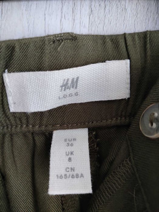 Панталон на H&M дамски цвят каки