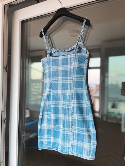 Дамска дънкова рокличка