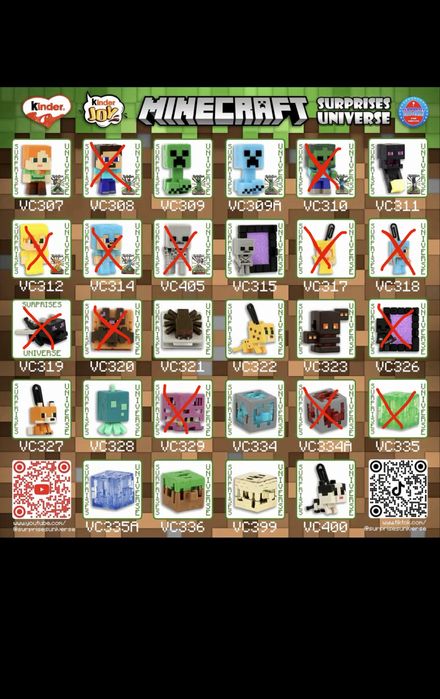 Kinder joy minecraft