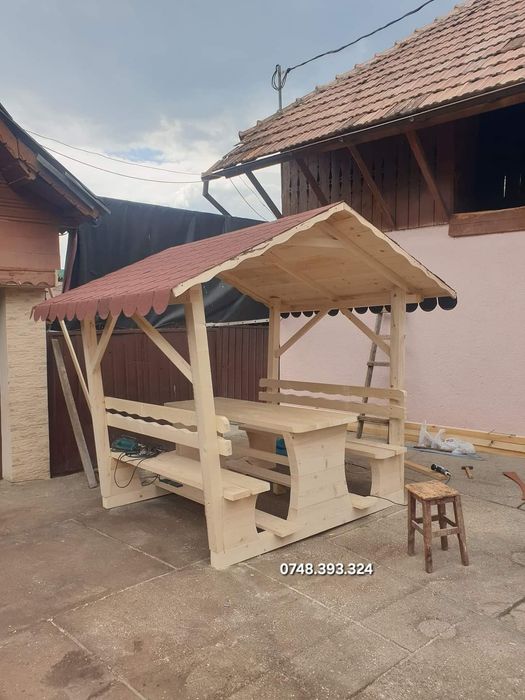 Balansoar  leagan  lemn  rotund