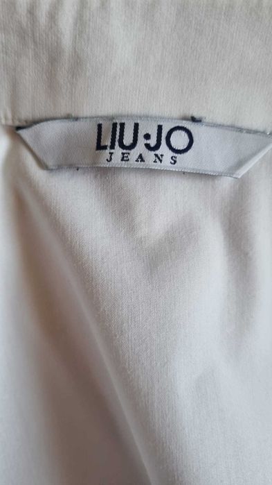 Camasa alba Liu Jo, bumbac 68%, poliamid si elastan 32%, marimea 40 it (S)