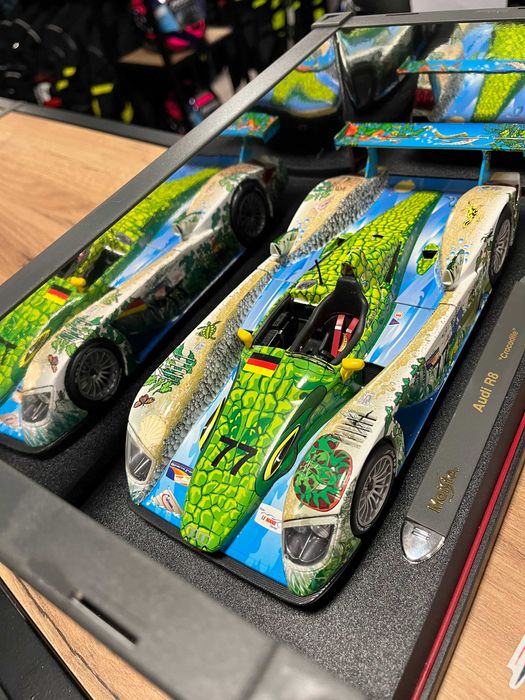 MAISTO колекционерски модел AUDI R8 TDI Le Mans ''The Crocodile" 1:18