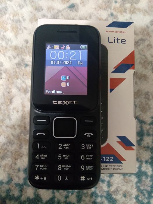 Продам простой телефон texet tm 122.