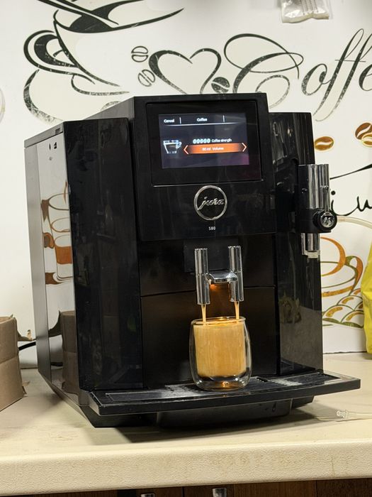 Кафемашина кафе автомат JURA S8 PIANO BLACK с гаранция