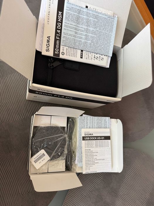 Sigma 50mm f/1.4 DG HSM Art Canon EF + ДОКИНГ СТАНЦИЯ Sigma UD-01 + Филтър