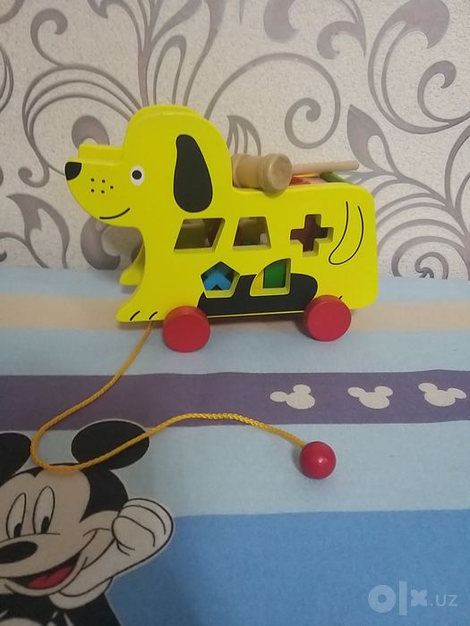 Собачка деревянная развивашка