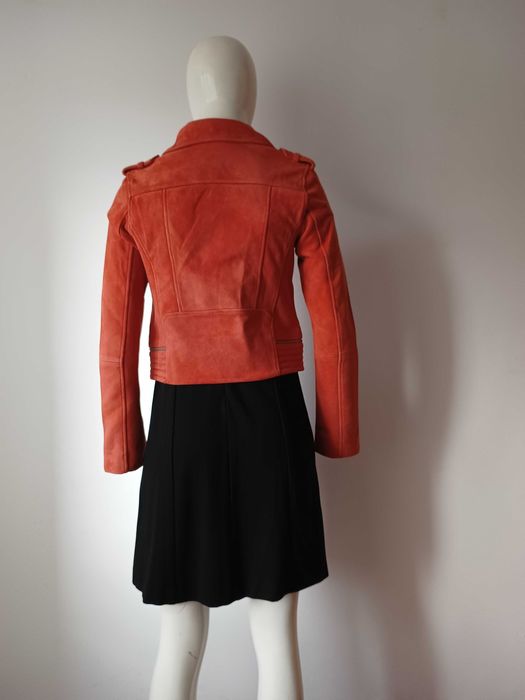 Geacă de piele naturala Maje nouă