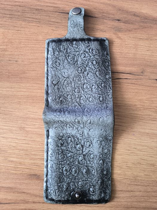 Портфейл  от естествена щраусова кожа