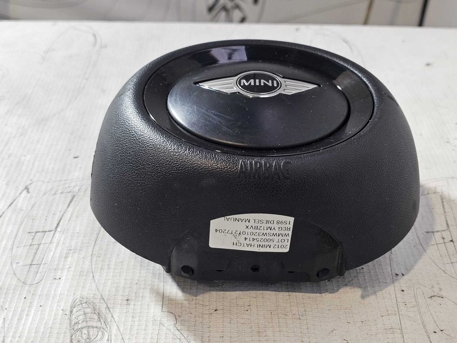 Airbag volan Mini Cooper R56 / R55 / R57 / R60 2006-2015 2011 2.0d 105kW Cod OEM: 679137304, 6791373, 32306791372, 6791372 (5E3)