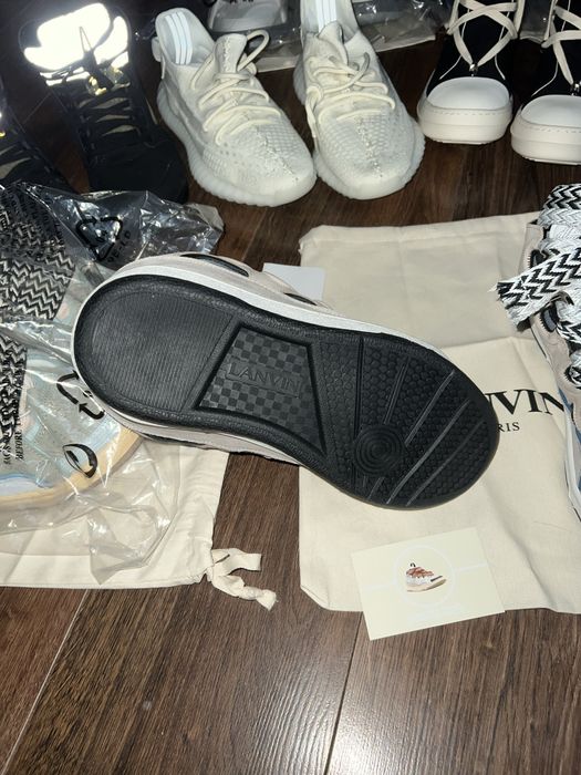 Lanvin Shadow Gray Curb Sneaker