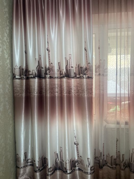 Шторы теневые с тюль в комплекте