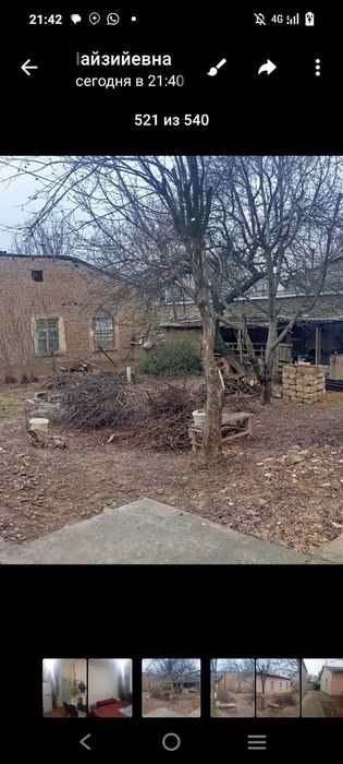 Ховли Уй сотилади Чирчик шахрида 1 азочик 6 сотик 4 хона йулга якин