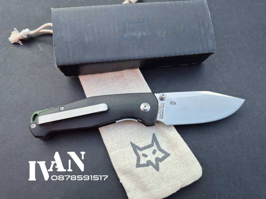 Сгъваем нож FOX-FX-523 Black G10
