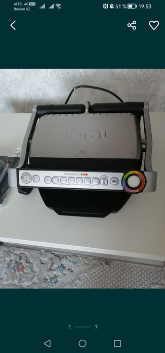 Продаю электрогриль Tefal, в подарок аэрогриль Redmond.