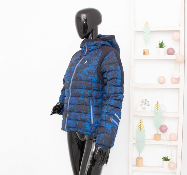 PEAK PERFORMANCE Bagnes дамско ски яке пухено син камофлаж пух/ пера М