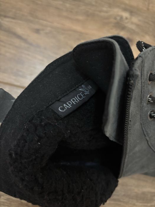 Дамски боти естествен велур Caprice