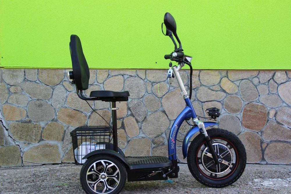 Електрическа триколка с равна платформа А3, 750W, 48V, 12Ah Maxmotors