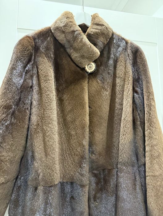 Норковая шуба,стриженная