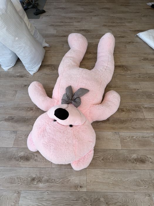 Медведь 2 метра розовый