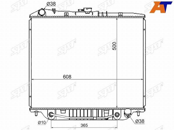 Радиатор Isuzu Bighorn