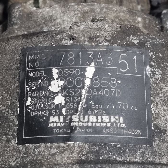 Compresor clima Mitsubishi Outlander Facelift 2.2 D 2009 - 2012 156CP 4HK (1369) Diesel ...