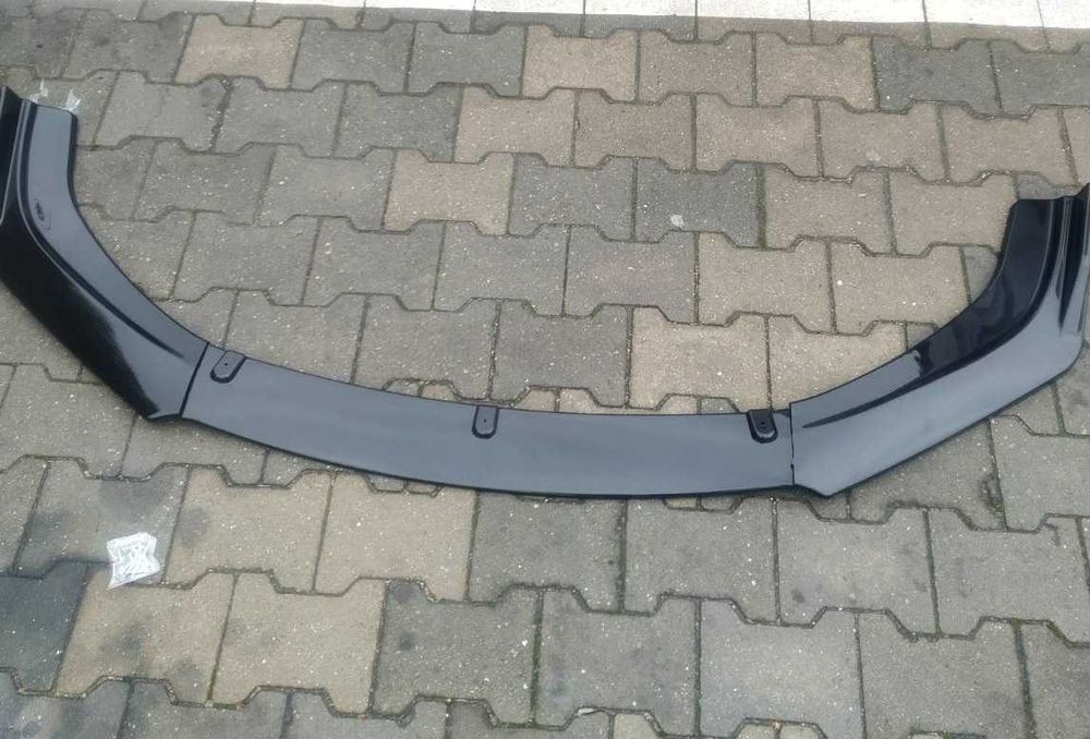 Преден лип спойлер универсален 3 части ЧЕРЕН – нож за броня, тунинг