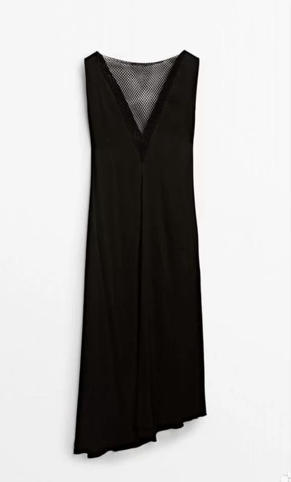 Черное вечернее платье Massimo Dutti