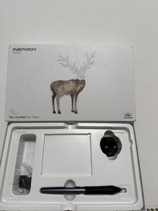 Tableta grafica Huion inspiroy h640p ,6x4  ,6 taste rapide ,266 pps ,
