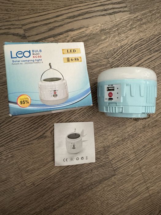 Солнечный кемпинговый фонарь