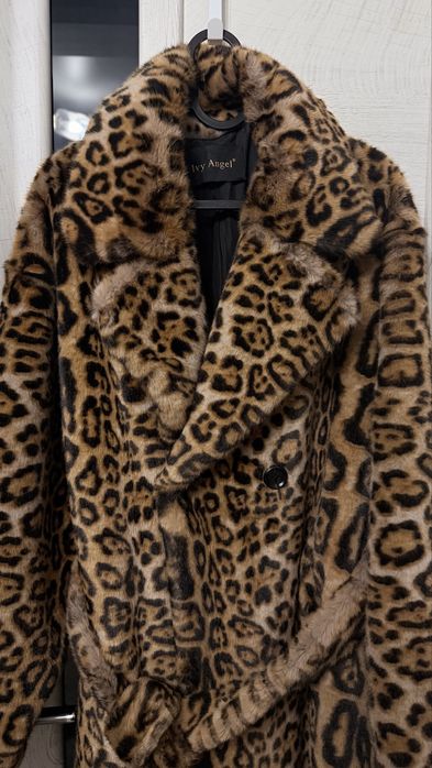Шуба искусственная Леопард