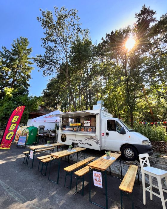 Търговски кемпер за бързо хранене камион за храна скара бира бургер