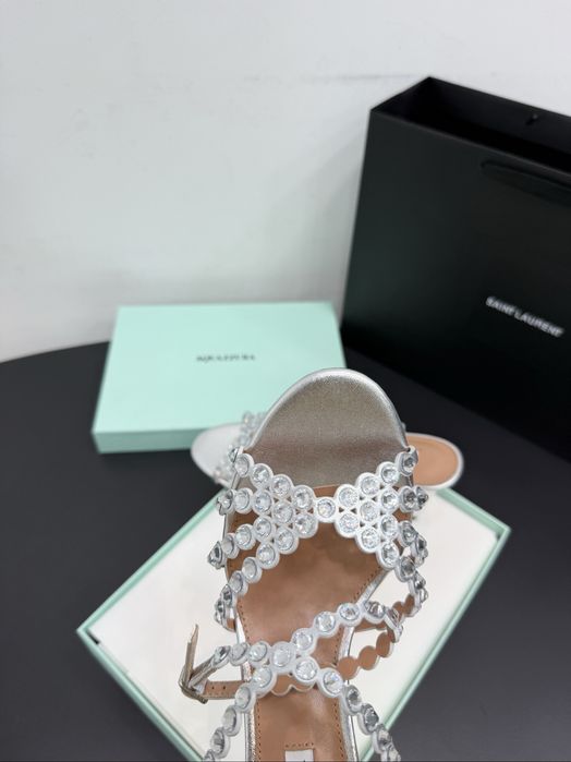 Sandale Aquazzura Tequilla 105- Piele naturala pe stoc 38-38,5
