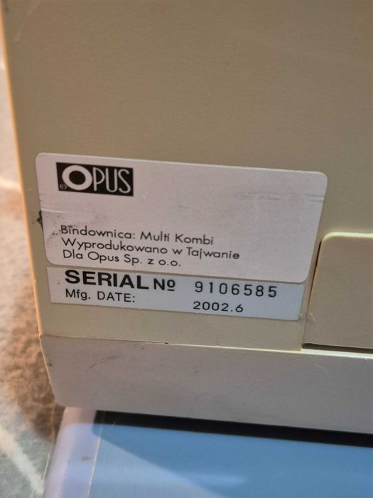 OPUS Multi Kombi - Aparat legare documente. Bonus spirale din plastic