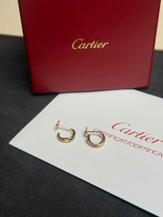 NEW Серьги Cartier Trinity mini model