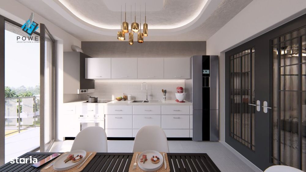 Apartament modern, 3 camere, 73,2 mp utili, open-space - Esso Giroc — fotografia 3