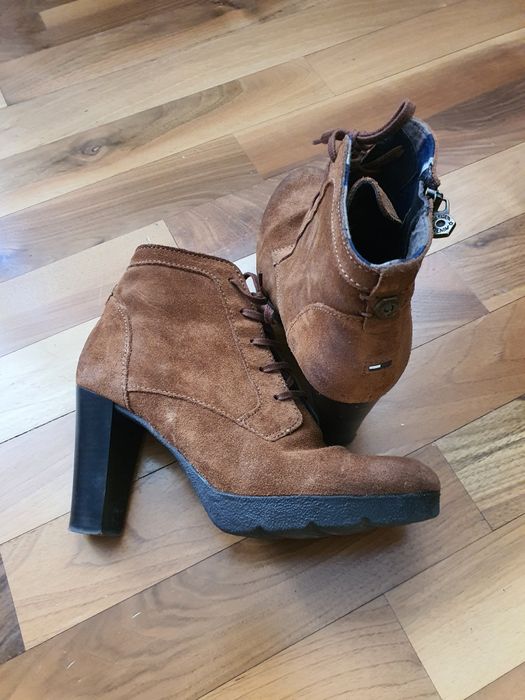 Botine Tommy Hilfiger piele naturala