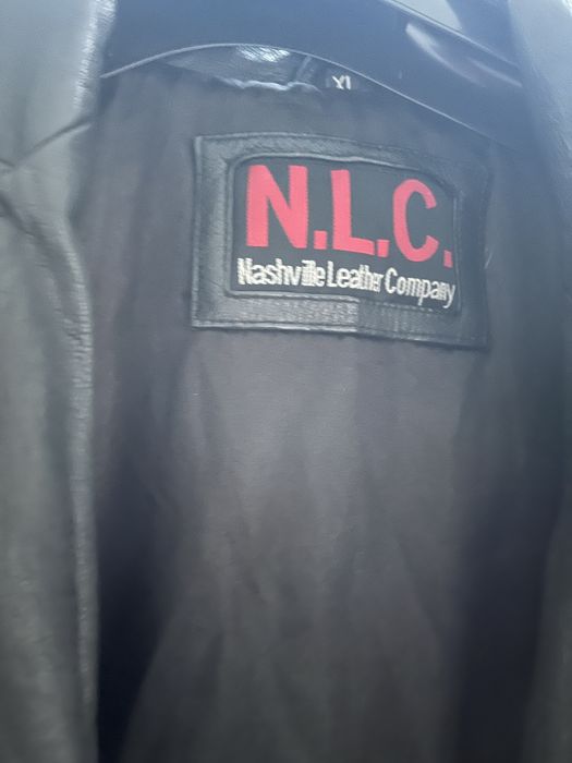 Кожен шлифер XL