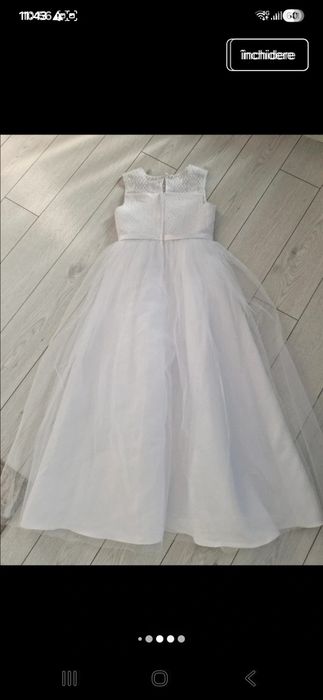 Rochiță albă de fetițe