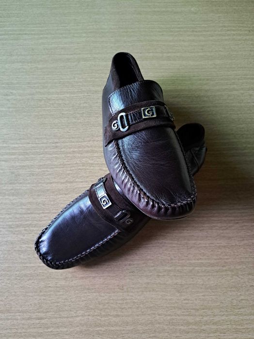 Мокасины Продам размер 43 цвет коричневый,коженные, производство Турц