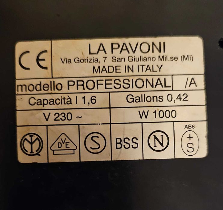 Espresor manual LA PAVONI Profesional