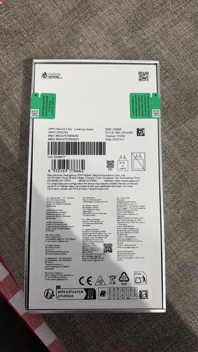 Vand OPPO RENO 14F 5G 256GB