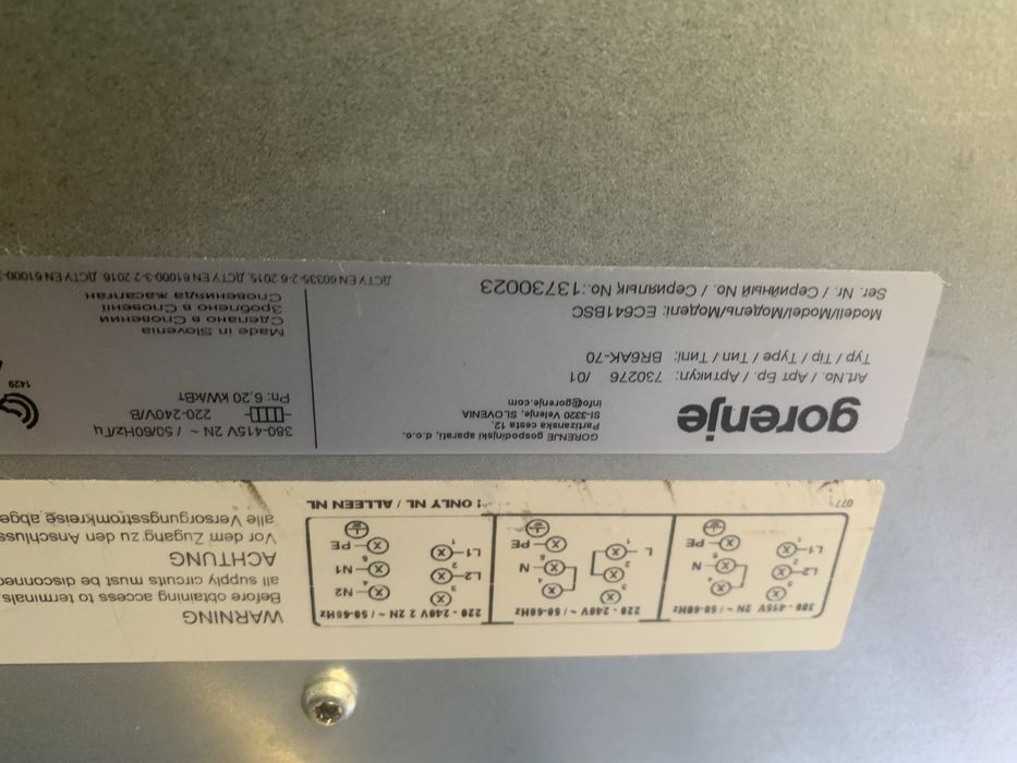 Vand plita electrica Gorenje